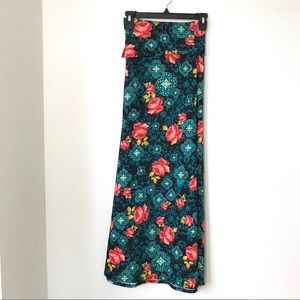 SALE! NEW LuLaRoe XL Maxi Skirt WARM PINK ROSES!